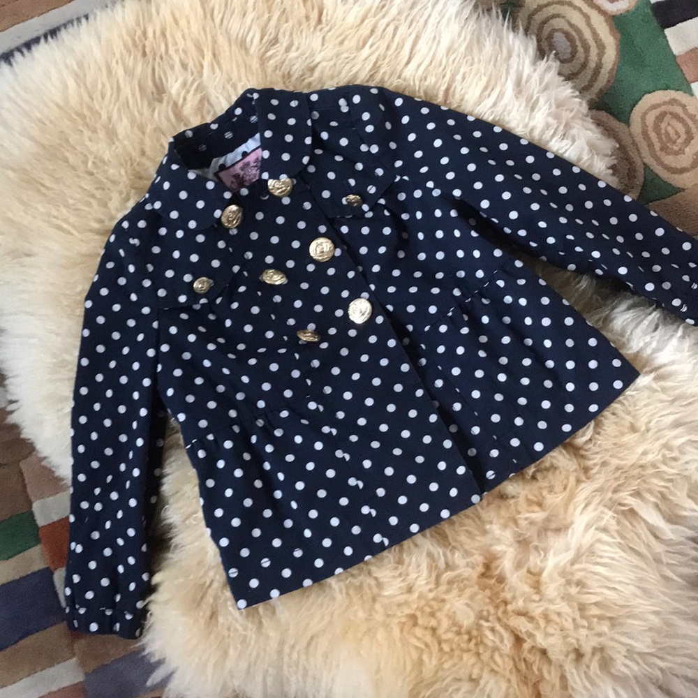 Juicy Couture 3/4 sleeve pea-style jacket